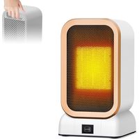 Mini radiateur soufflant - chauffage d'appoint, 1000 W, PTC, économie d'énergie, 2 modes de chauffage, petit chauffage d'appoint