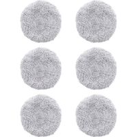 Sollbry 6 Pieces de remplacement de chiffon de vadrouille lavable pour HOBOT 168/188 Robot de nettoyage de vitres tampons de vadrouille en microfibre accessoires reutilisables(12.512.5CM)