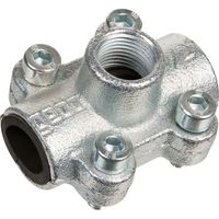 Gebo – Raccord fonte 3/4 x 1/2 – Filetage plomberie – Longueur 50mm – Fixation par vis – Pour chantiers humides