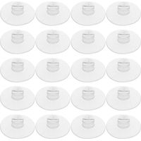 Lot de 20 Ventouses Transparentes Multifonctionnelles Crochets, Fixation Compacte pour Câbles et Cordons, Adapté Bureau, Fenêtre en Verre, Panier de – Organisation Pratique