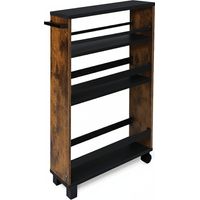 Nischenregal 15cm breit Hylla, 79x50cm, Schwarz