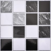 10 pcs 3D Wandsticker, x cm Quadratische Mosaikfliesen Tapete Selbstklebend PVC Waterdicht for Küche