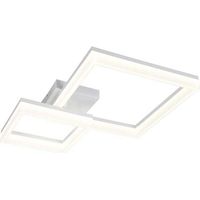 Deckenleuchte Deckenlampe Wohnzimmerlampe Metall weiß SMD LED L 62 cm