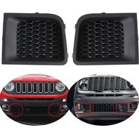 Pièces de rechange pour les grilles/couvercles de pare-chocs avant (gauche + droite) pour les modèles Jeep 2015-2018 (1 paire)