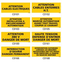 Panneau et Pictogramme de Signalisation danger électrique - C0894 - 350 x 125 mm