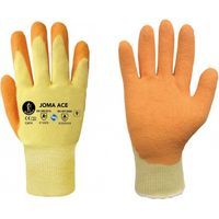 GUANTE LATEX NARANJA SOPORTE ALGODON T-8 - JOMIBA