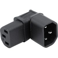 Iec Adapter dexlan c14 to c13 angled 10 A 250 V