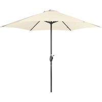 Derby Sonnenschirm / Kurbelschirm "Basic Lift neo 300", Ø 300 cm, natur, Bezug aus 100% Polyester, Gestell aus Aluminium, 28,5 kg Sonnenschirm / Kurbelschirm "Basic Lift neo 300", natur, Ø 300 cm