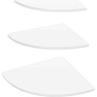 3pcs Corner Wall Shelf White 3 Tier Floating Corner Shelf Wall Shelf