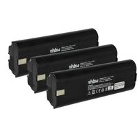 vhbw 3x Batterie compatible avec Makita 6073DW, 6073DWK, 6172D, 6172DW, 6075D, 6075DW, 6912D, 6710D, 6710DW outil électrique (2100 mAh, NiMH, 7,2 V)