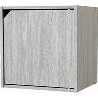 Cubetto con anta impilabile cemento cm 35x29x35h