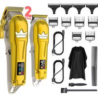 Kit tondeuse à cheveux homme + lame en T, tondeuse à cheveux professionnelle sans fil, tondeuse à barbe homme, tondeuse de coiffeur