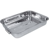 Crealys 500535 - Teglia da Forno in Acciaio Inox, 32 x 24 cm