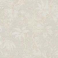 Empapelado de lujo exclusivo Profhome 790471 papel pintado vinílico estampado en caliente tejido non tejido ligeramente texturado con ornamentos florales efecto satinado crema blanco-perla beige agris