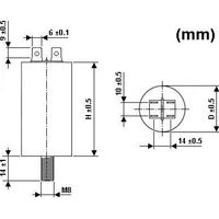 Condensatore di avviamento 0,6µf / 450v