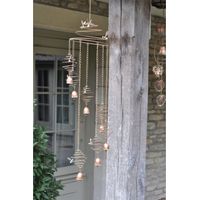Windchime 115cm Long Bee Spiral Design Garden Ornament Woodlodge