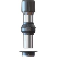 Adaptateur aluminium pour poteau Ø20 à 50mm – Fixation solide – Compatible avec base d'ancrage GARD&ROC – Visserie inox – Gard&Rock