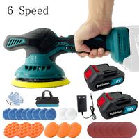Teetok – Polisseuse sans fil 21V 6" – 6 vitesses réglables – Moteur puissant 5800 tr/min – Avec 2 batteries 3.0Ah et chargeur