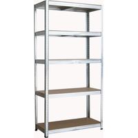 Neo Large Galvanised 5 Tier Garage Shelving Racking