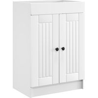 vidaXL Bathroom under Sink Cabinet White 56 x 37.5 x 81 cm