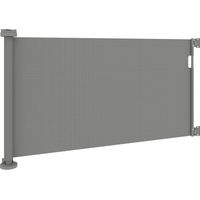 Barrera Seguridad Perros Retráctil Interruptor Cierre Puertas Escaleras Pasillos 142x87x10 cm Gris