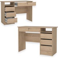 Scrivania Ufficio Function Plus Tvilum 109x48x75 cm con 3 Cassetti e Serratura - COLORE: QUERCIA