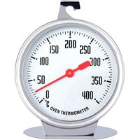 Thermomètre de four en acier inoxydable, thermometre four a bois,thermomètre de cuisson au four 400 degrés pour suspendre ou poser dans le four