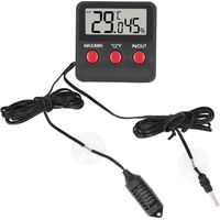 Mini-Digital-LCD-Thermometer mit Temperaturfühler (Weiß)