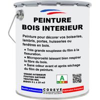 Peinture Bois Interieur - 20 L - Codeve Bois - RAL 7022 - Gris terre dombre - Intérieure Pour La Décoration De Votre Bois, Lambris Ou Plinthe.