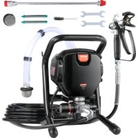 VEVOR Pulverizador de Pintura 750 W Máquinas Pintura Airless 1,2 L/min Pistola de Pulverización Electrica sin Aire Presión Máxima 3000 PSI con Manguera de 7,6 m para Pared, Mueble, Exterior, Interior