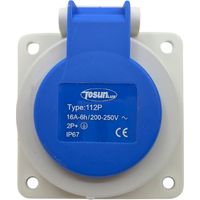 Enchufe Base Schuko para Empotrar IP67 16A-6H
