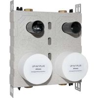 Unterputz Fix Plus Duo für 2 Allmess Wasserähler 20/2-A messing 4251795229459
