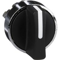 Cabeza selector negra maneta corta de Schneider 1 posición