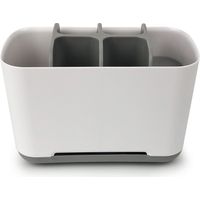 Bathroom toothbrush and cup holder, countertop organizer for cosmetics and toiletries
