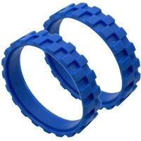Roue en Caoutchouc Compatible avec Roue Centrale avec Pneus en Caoutchouc Antidérapant(bleu)