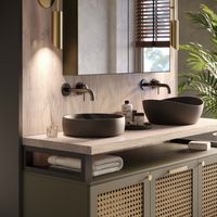 LAMO Manufaktur Waschtischplatte, Holzplatte Waschtisch, 130x55 cm (AxB), Roh, ohne Montageset, LWPG-01-A-001-DL
