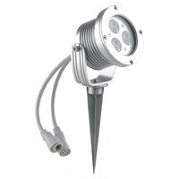 Proiettore LED per esterno IRIDE argento 3x1W 6000K (luce fredda)