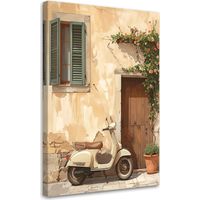 Tableaux, Scooter Vespa en Toscane,60x90
