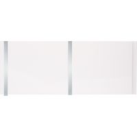 Bathroom Ceiling Cladding Panels White & Chrome PVC 250x2600mm Pack of 4 - 2.6m2