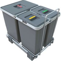 Elletipi Ecofil - Eingebauter Abfallbehälter, geteilt, 34 l PF01 34B1
