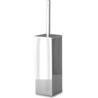Porta scopino wc antibatterico da bagno quadrato a parete in ottone cromato