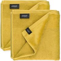 SCHÖNER WOHNEN Handtuch SENSE - 2er Set 50x100 cm, Gelb