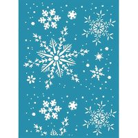 Pochoir en Soie Autocollant Flocons de Neige pour T-Shirt DIY