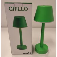 Lampada da Tavolo a Batteria Ricaricabile Led Colorata Grillo Sovil - Colore: Verde