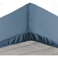 Drap housse 140 x 190 cm – Bonnet 30 cm – Microfibre 100% polyester – Couleur bleu nuit – Séchage rapide et lavable en machine – Oscar