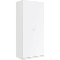 Armadio truciolare bianco 180x81,5x52cm