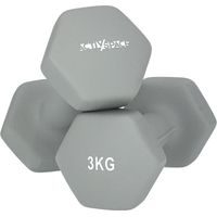 2 manubri da 3 kg per esercizi - pesi in neoprene