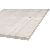 Massivholzplatte Nadelholz Naturwuchs unfoliert 60 x 200 cm 18 mm