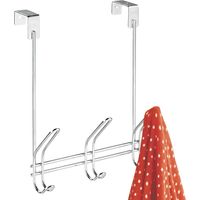 InterDesign Classico 3 Ganci da Porta, Metallo, Argento