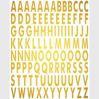 Sticker - Alphabet doré - 14x20 cm